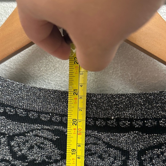 Vintage Joan Vass Shimmer Clasp Cardigan‎ HOLIDAY Evening Size Large - Picture 7 of 8